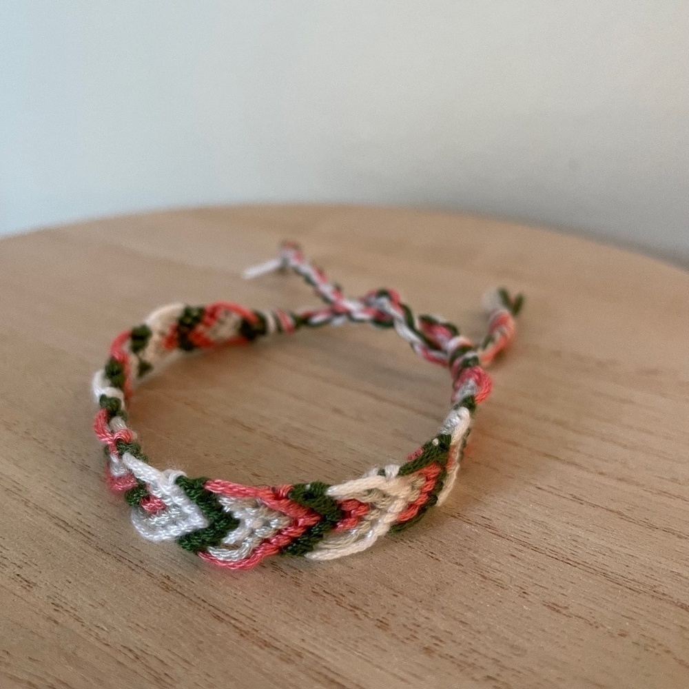 Light Cherries Woven Bracelet